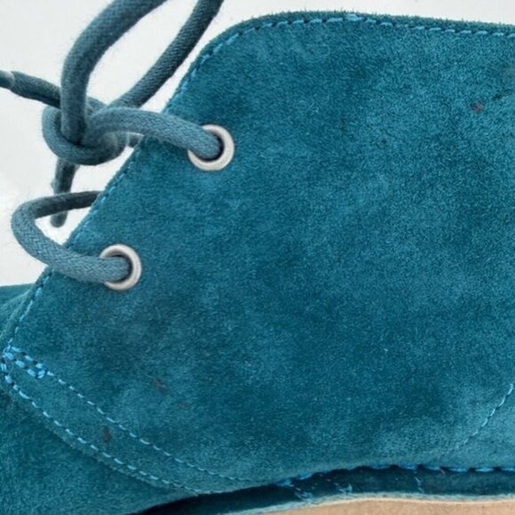 UGG Suede Leather Lace Up Chukka Boots Turquoise Teal Blue Mens 9 main image 9